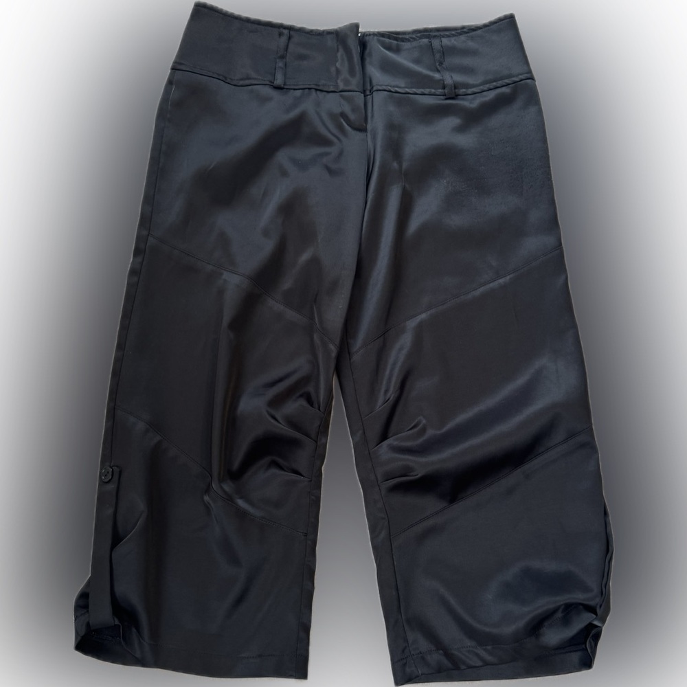 Black Satin Pants
